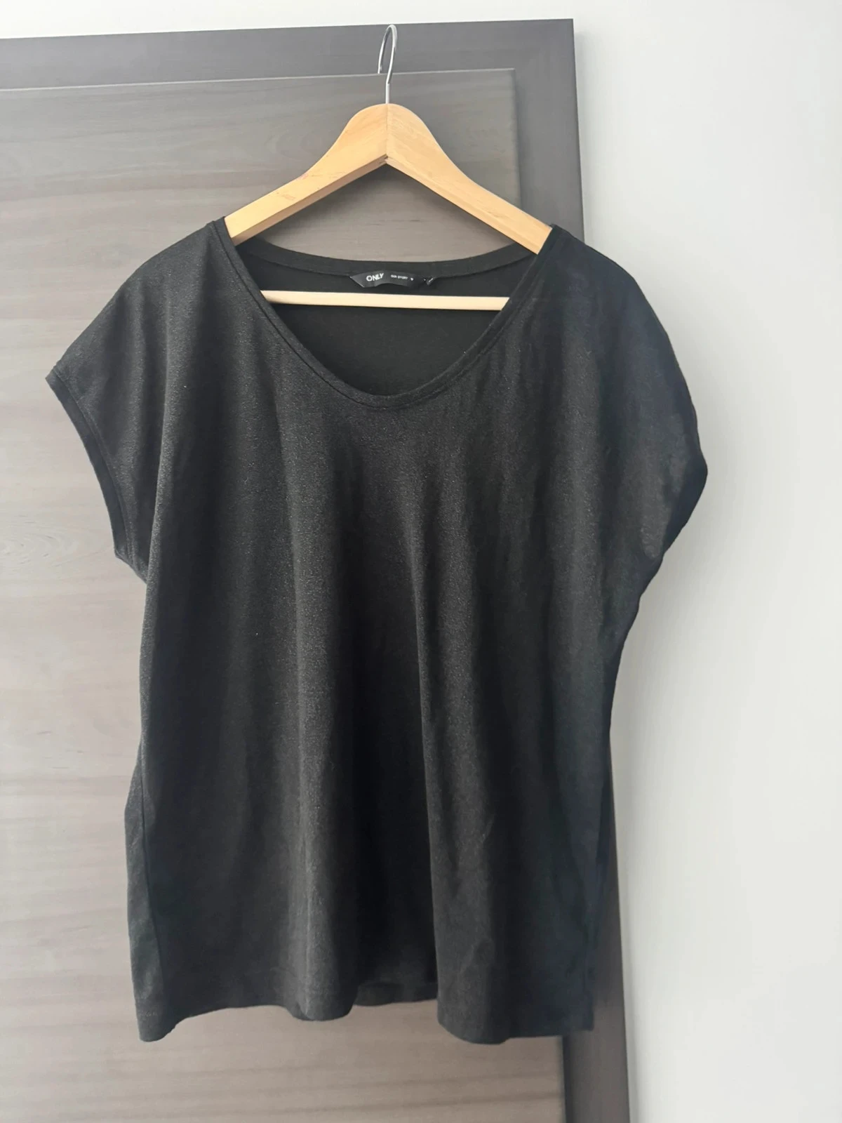 T-shirt noir paillette - only - taille XL